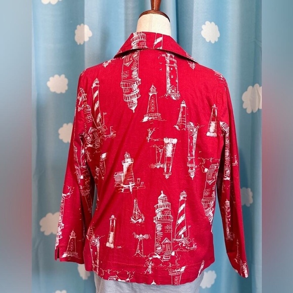 Onque retro cotton lighthouse zip jacket - Picture 13 of 16